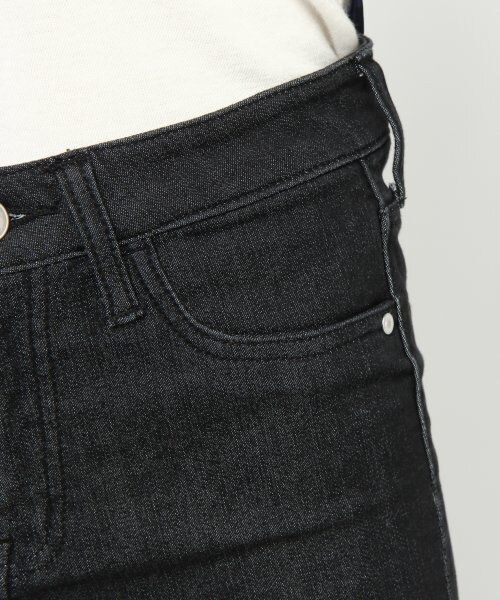 JEANASIS（ジーナシス）の「パウダータッチデニムスキニーパンツ（パンツ・レディース・ブルー系その他/ブラック/ブラック系その他/ネイビー・S/M）」の6枚目の写真