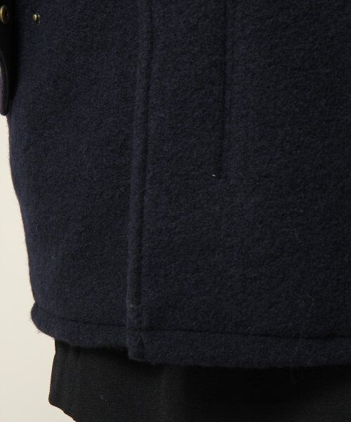 JEANASIS（ジーナシス）の「ミリタリーノーカラーコート（ジャケット/アウター・レディース・カモフラ柄/ネイビー・FREE）」の10枚目の写真