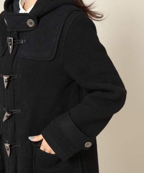 JEANASIS（ジーナシス）の「Wフェイスダッフルコート（ジャケット/アウター・レディース・グリーン/ベージュ/ブラック・FREE）」の7枚目の写真