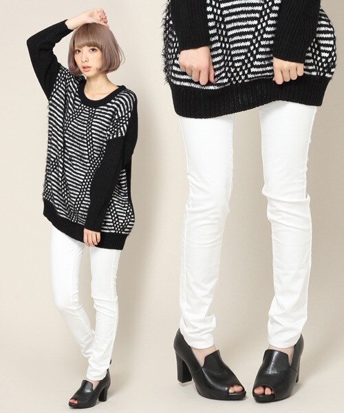 JEANASIS(ジーナシス)の「13FWカラーストレッチスキニー(パンツ・レディース・イエロー/グリーン/ホワイト/ブラック/ブルー・XS/S/M)」の1枚目の写真