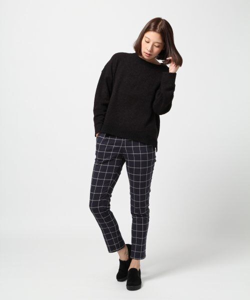 LEPSIM（レプシィム）の「７ゲージブークレクループルオーバー（トップス・レディース・グリーン/ミディアムバイオレットレッド/ブラック/グレー×ベージュ/トップグレー・ＦREE SIZE）」の9枚目の写真