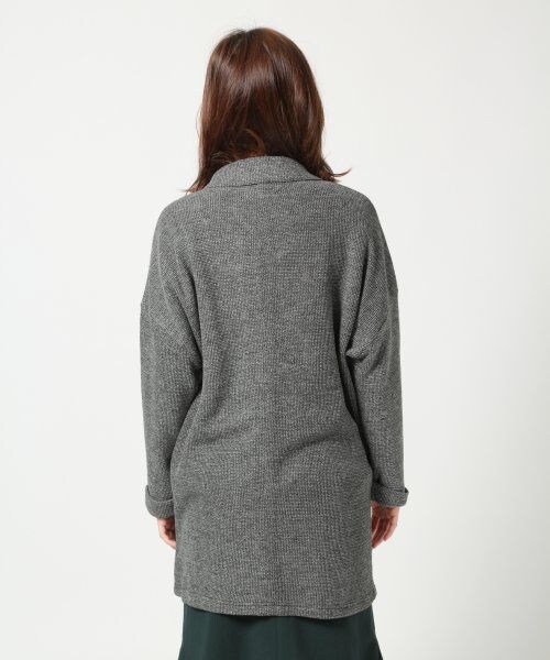 LEPSIM（レプシィム）の「ＭＩＸルーズロングテーラードジャケット（ジャケット/アウター・レディース・ベージュ/グレー/シロクロMIX・ＦREE SIZE）」の5枚目の写真