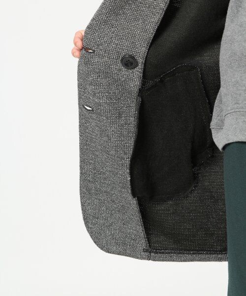 LEPSIM（レプシィム）の「ＭＩＸルーズロングテーラードジャケット（ジャケット/アウター・レディース・ベージュ/グレー/シロクロMIX・ＦREE SIZE）」の12枚目の写真