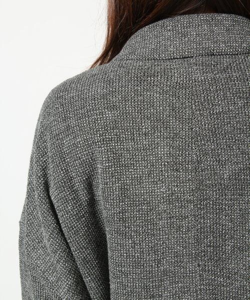 LEPSIM（レプシィム）の「ＭＩＸルーズロングテーラードジャケット（ジャケット/アウター・レディース・ベージュ/グレー/シロクロMIX・ＦREE SIZE）」の11枚目の写真