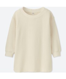 UNIQLO | ワッフルクルーネックT（7分袖）(Tシャツ/カットソー)
