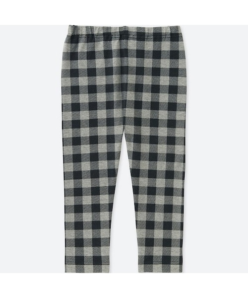 UNIQLO（ユニクロ）の「レギンス（チェック・10分丈）（その他ベビー用品・キッズ・RED 16/GRAY 06・90/110/70/100/80）」の2枚目の写真
