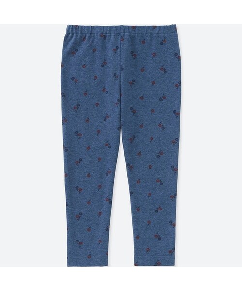 UNIQLO（ユニクロ）の「レギンス（フラワー・10分丈）（その他ベビー用品・キッズ・BLUE 63/BLUE 67・80/100/110/70/90）」の2枚目の写真