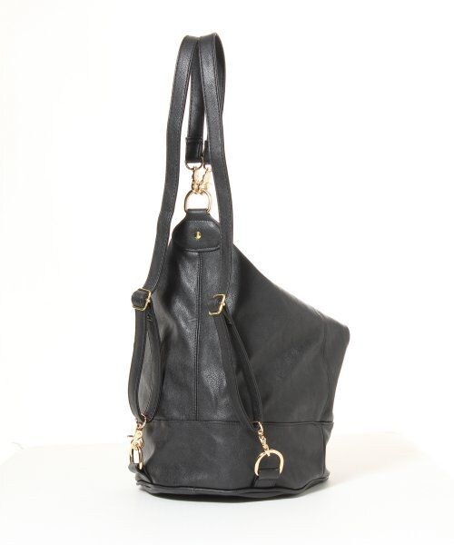 Heather（ヘザー）の「ＺＩＰ３ＷＡＹリュック（バッグ・レディース・ブラック×ホワイト/ベージュ/ブラック・ONE SIZE）」の6枚目の写真