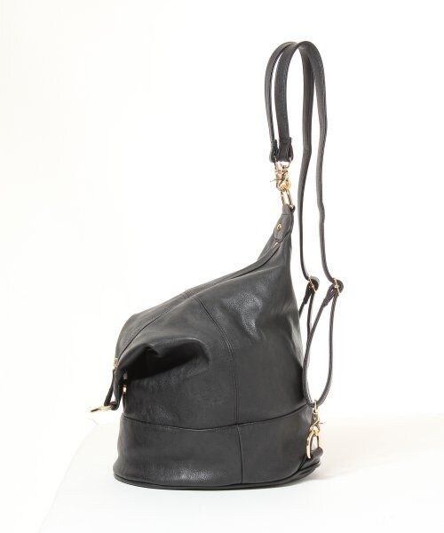 Heather（ヘザー）の「ＺＩＰ３ＷＡＹリュック（バッグ・レディース・ブラック×ホワイト/ベージュ/ブラック・ONE SIZE）」の5枚目の写真