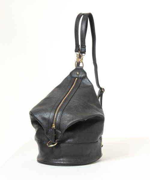 Heather（ヘザー）の「ＺＩＰ３ＷＡＹリュック（バッグ・レディース・ブラック×ホワイト/ベージュ/ブラック・ONE SIZE）」の4枚目の写真