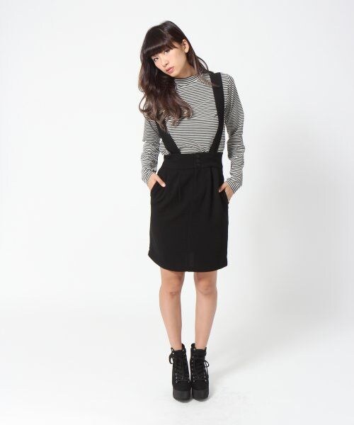 Heather（ヘザー）の「タックペンシルスカート（スカート・レディース・レッド/ブラック/ホワイト×ブラック/デニム・Ｆ）」の13枚目の写真