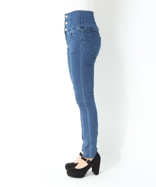 Heather（ヘザー）の「バラエティースキニー（パンツ・レディース・グレー（バイカー）/ホワイト/ブラック（ハイウエスト）/ネイビー（ハイウエスト）/ケミカルブルー（バイカー）・Ｍ/Ｓ）」の5枚目の写真