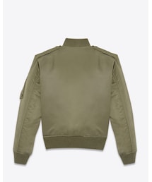 希少品【Yves Saint Laurent】ジャケット　カーキ色 SAINT LAURENT サンローラン 397643 YYL53 クラシックボンバー MA-1