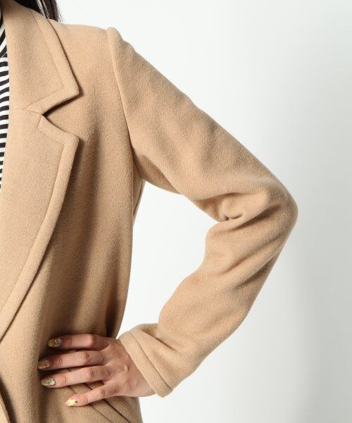 Heather(ヘザー)の「フェイクカシミアテーラーコート(ジャケット/アウター・レディース・キャメル/ライトグレー/ティールブルー・FREE)」の8枚目の写真