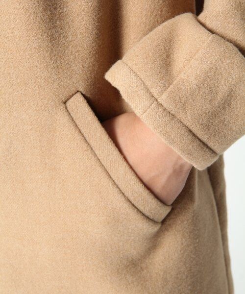 Heather(ヘザー)の「フェイクカシミアテーラーコート(ジャケット/アウター・レディース・キャメル/ライトグレー/ティールブルー・FREE)」の10枚目の写真