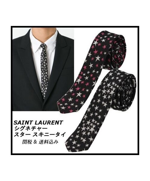 SAINT LAURENT スタースキニータイ Saint Laurent（サンローラン）の「＊Saint Laurent＊シグネチャー
