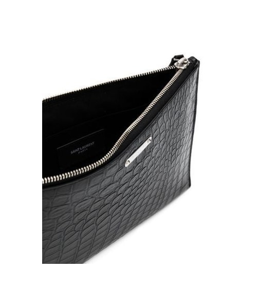 週末特別値下げSAINTLAURENT サンローラン クラッチバッグ クロコ型 Saint Laurent（サンローラン）の「【関税込】Saint Laurent◇ロゴ ID