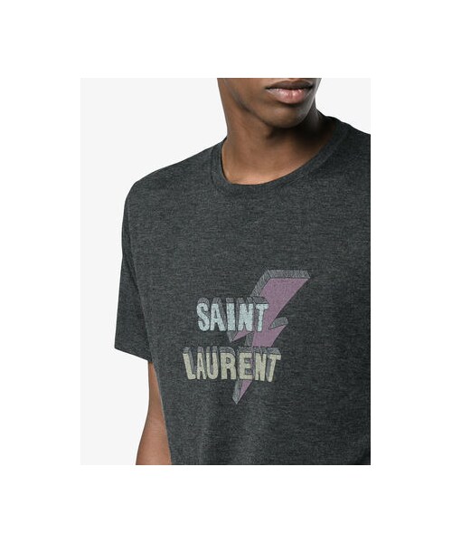 【値下げ中】SAINT LAURENT PARIS ライトニングボルトTシャツ