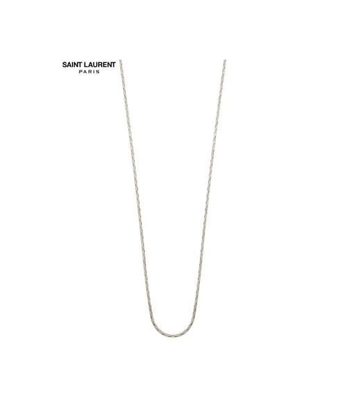 即発OK&送料関税込◇SAINT LAURENT ロングチェーン ネックレス チェーンネックレス Saint Laurent(サンローラン) - 海外通販のBUYMA