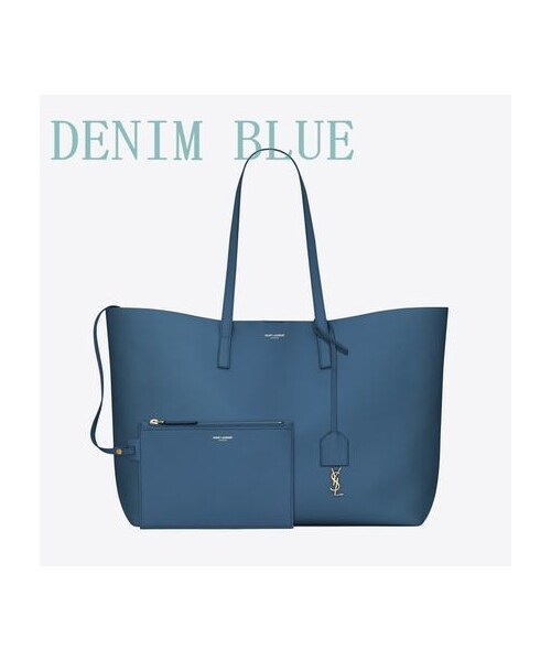 SAINT LAURENTネイビー トートバッグ Saint Laurent（サンローラン）の「Saint Laurent ショッピング・サン