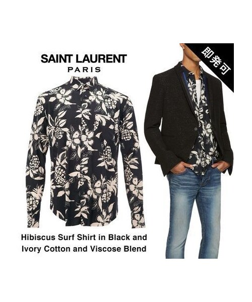 Saint Laurent（サンローラン）の「★即発可 SAINT LAURENT ハイビスカスシャツ 登坂着同柄同色完売（Tシャツ