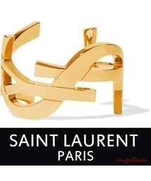【国内発送関税込】【SAINT LAURENT】 ゴールドトーン バングル SAINT LAURENT ゴールドトーン バングル | NET-A-PORTER