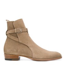 極美品 SAINT LAURENT ワイアット 30 スエードジョッパーブーツ ワイアット30 ジョッパーブーツ（ベージュ/スエード） | Saint