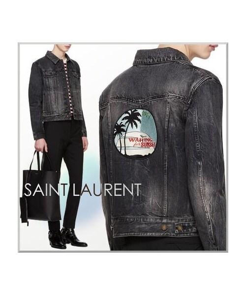 【BTS着用】Saint Laurent 18ssジャケット【極美品】カラーイエロー