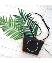 VIOLAd'ORO | VIOLAd’ORO/ヴィオラドーロ ラタン×レザーショルダーバッグ(ショルダーバッグ)