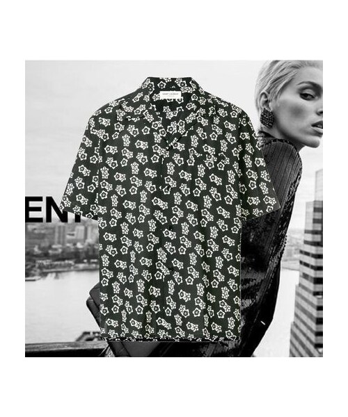 Saint Laurent(サンローラン)の「**SAINT LAURENT** 2018SS floral フローラル printed shirt(Tシャツ/カットソー・レディース・その他)」の1枚目の写真