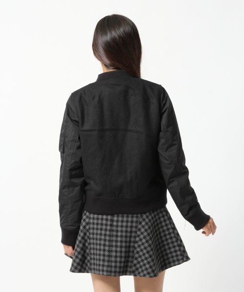 A part by(アパートバイ)の「W/SMEMORY/MA-1(ジャケット/アウター・レディース・ベージュ/ブラック・M/L)」の4枚目の写真