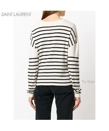 Saint Laurent コットンボーダーカットソー Saint Laurent（サンローラン）の「セール！☆Saint Laurent