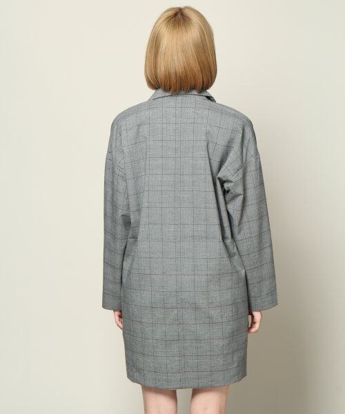 HARE（ハレ）の「ドロップショルダーテーラーコート（ジャケット/アウター・レディース・グレー/ダークグレー/ブラック・FREE SIZE）」の5枚目の写真