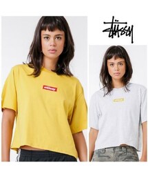 GIVENCHY | 【STUSSY】New!シンプルクロップ丈TシャツGoldie Crop T-Shirt(Tシャツ/カットソー)