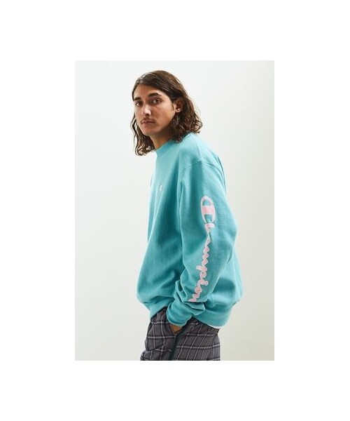チャンピオン スウェットターコイズブルー 貴少品！Champion 80s～90s USA製 Champion ボロ チャンピオン スウェット