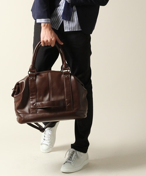 HARE（ハレ）の「4WAYボストンバッグ（バッグ・メンズ・ネイビー/ブラウン/ブラック・ONE SIZE）」の2枚目の写真