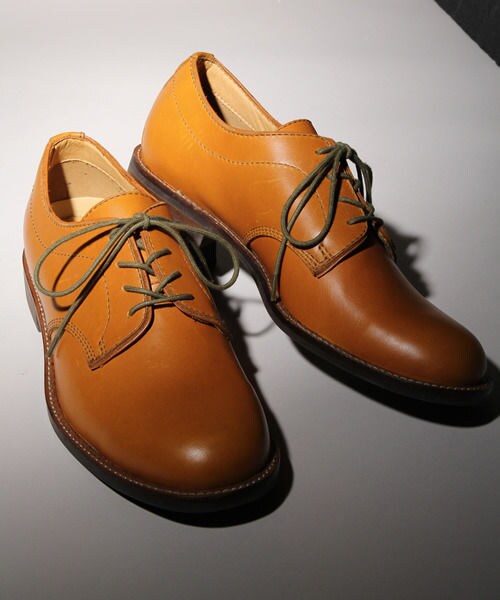 HARE（ハレ）の「プレーントゥーレザーシューズ（シューズ・メンズ・キャメル/ブラック/ブラウン・Ｓ/Ｍ/Ｌ）」の3枚目の写真