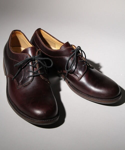 HARE（ハレ）の「プレーントゥーレザーシューズ（シューズ・メンズ・キャメル/ブラック/ブラウン・Ｓ/Ｍ/Ｌ）」の2枚目の写真