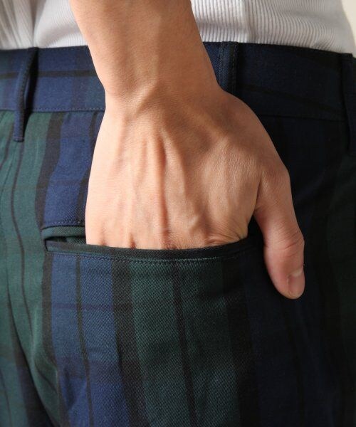 HARE（ハレ）の「チェックアンクルパンツ（パンツ・メンズ・ネイビー・Ｓ/Ｍ）」の16枚目の写真