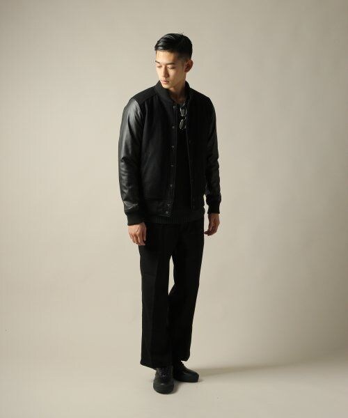 HARE（ハレ）の「ウールスタジャン（ジャケット/アウター・メンズ・ブラック/チャコールグレー/ネイビー・Ｓ/Ｍ/Ｌ）」の6枚目の写真