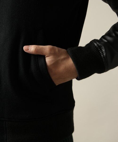 HARE（ハレ）の「ウールスタジャン（ジャケット/アウター・メンズ・ブラック/チャコールグレー/ネイビー・Ｓ/Ｍ/Ｌ）」の9枚目の写真