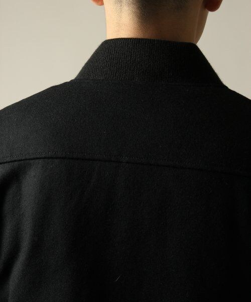 HARE（ハレ）の「ウールスタジャン（ジャケット/アウター・メンズ・ブラック/チャコールグレー/ネイビー・Ｓ/Ｍ/Ｌ）」の11枚目の写真