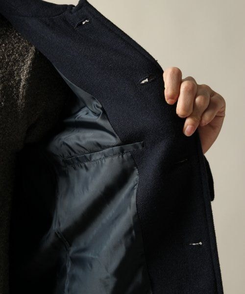 HARE（ハレ）の「ウールステンカラーコート（ジャケット/アウター・メンズ・ボルドー/ネイビー・Ｓ/Ｍ）」の13枚目の写真