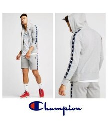 champion tape full zip hoodie