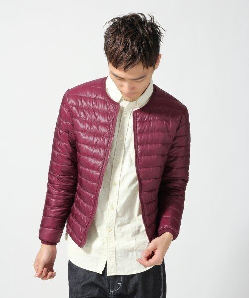 RAGEBLUE（レイジブルー）の「ダウンジャケット（ジャケット/アウター・メンズ・イエロー/ワイン/ブルー/ブラック・Ｍ/Ｌ）」の4枚目の写真