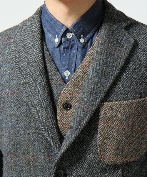 RAGEBLUE（レイジブルー）の「【Harris Tweed】テーラードジャケット