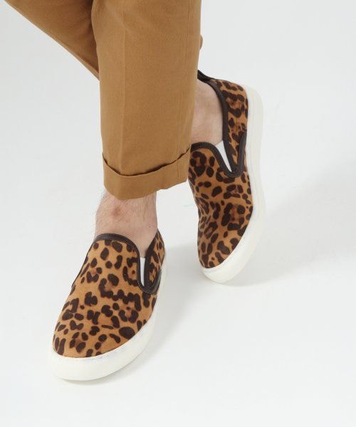 RAGEBLUE(レイジブルー)の「SLIP-ON(シューズ・メンズ・オリーブカモ/ホワイト×ブラック/ブラック×ブルー/ブラウン/ネイビー×ワイン/グレーレオパード/ブラウンレオパード・L/M)」の4枚目の写真