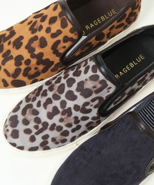 RAGEBLUE(レイジブルー)の「SLIP-ON(シューズ・メンズ・オリーブカモ/ホワイト×ブラック/ブラック×ブルー/ブラウン/ネイビー×ワイン/グレーレオパード/ブラウンレオパード・L/M)」の13枚目の写真
