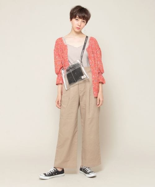 PAGEBOY（ページボーイ）の「麻混グルカパンツ（パンツ・アイボリー/ブラック/ベージュ）」の7枚目の写真