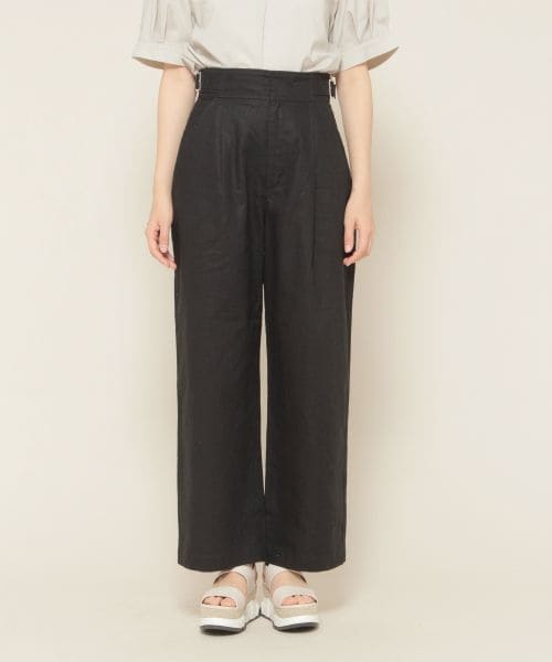 PAGEBOY（ページボーイ）の「麻混グルカパンツ（パンツ・アイボリー/ブラック/ベージュ）」の8枚目の写真